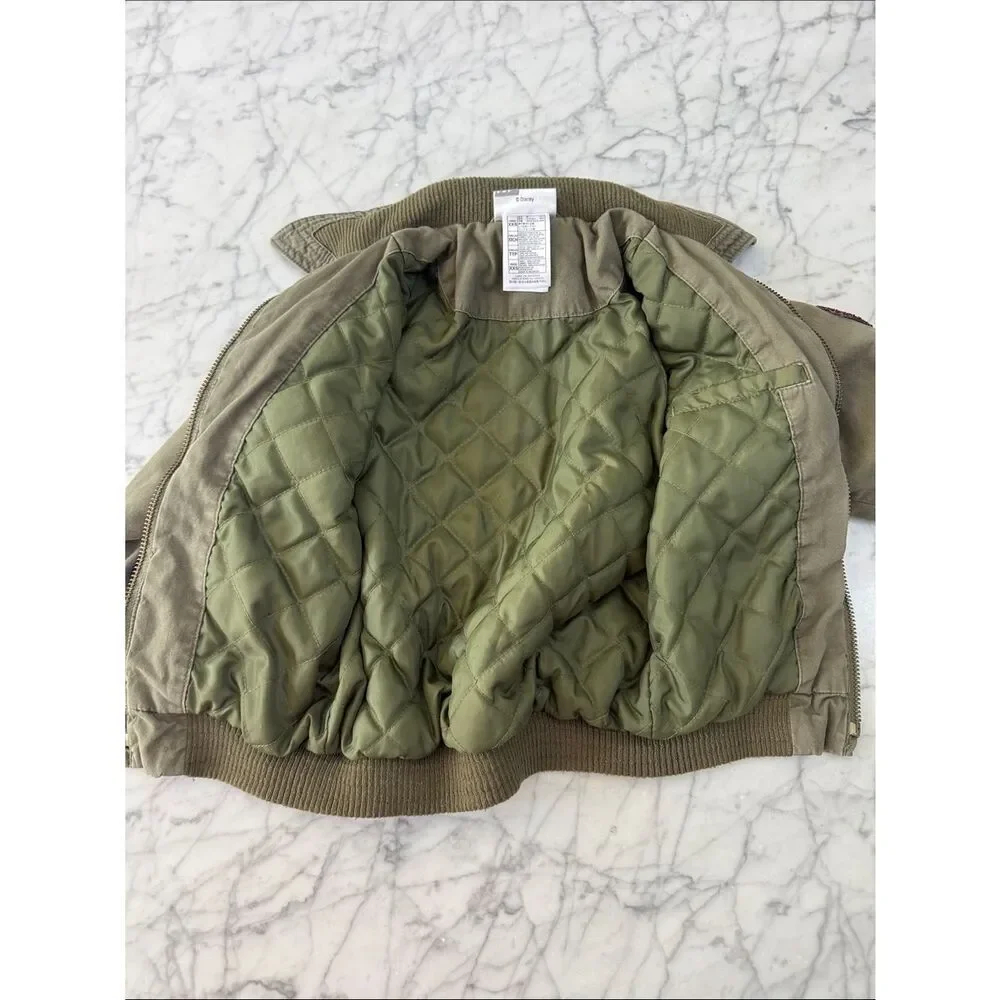 VTG Disney Parks Flight Bomber Patch Utility Jacket Sz 4/5T XXS